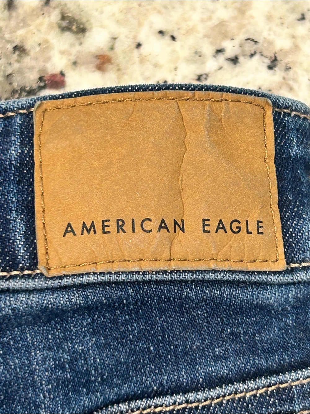 American Eagle Bell Flare Stretch Women’s Blue Jeans 12 Denim Casual Mid Rise - Picture 5 of 11